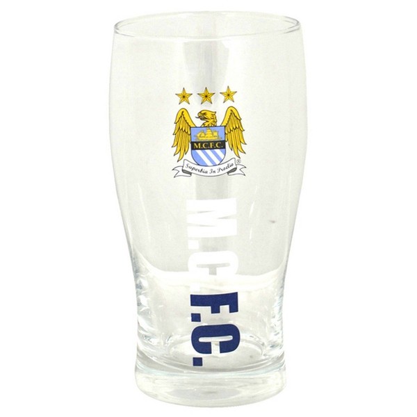 Manchester City Official Pint Glass - Multi-Colour
