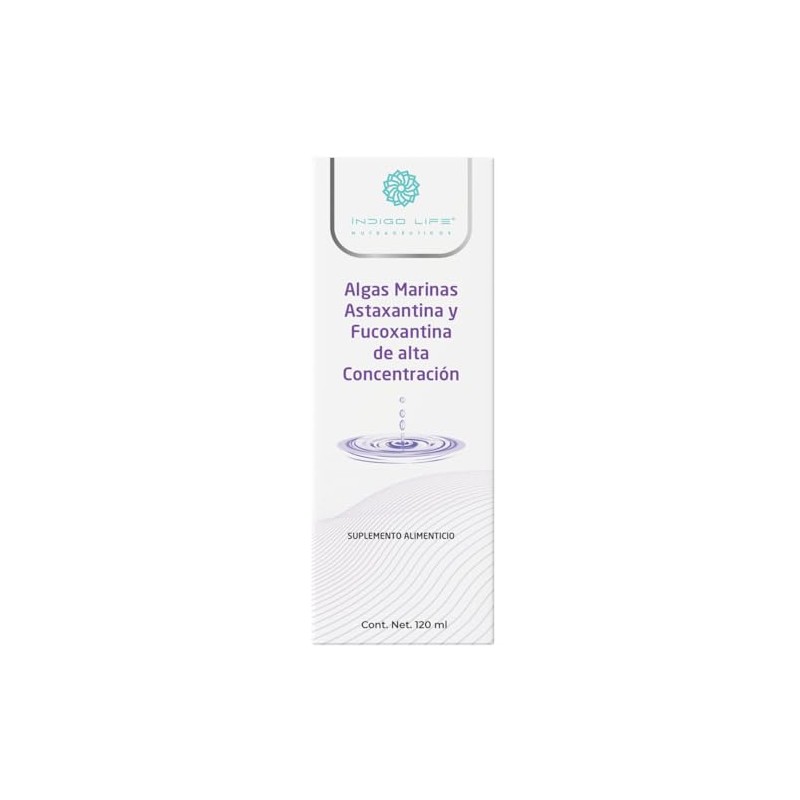Indigo Life Nutraceuticos Algas Marinas Astaxantina Fucoxantina Alta Concentracion 120