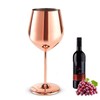 1 PCS 18oz Stainless Steel Matte Wine Glasses Red
