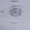 2Pack LED RV Ceiling Light Fixture with On&Off Switch, Crystal