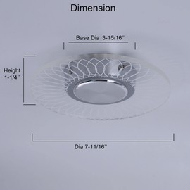 2Pack LED RV Ceiling Light Fixture with On&Off Switch, Crystal Acrylic 12V RV Wall Sconce Light for Motorhome Trailer Camper