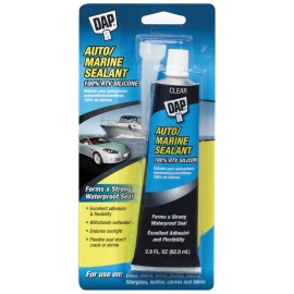 Dap Silicone Rubber Auto/Marine Sealant Clear 2.8 oz. 00694