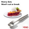 OYV Stainless Steel Ice Cream Scoop, Ergonomically Designed Handle for