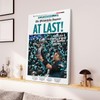 Philadelphia Football Super Bowl LII Newspaper Poster, AT LAST! Champions