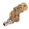 Quick Connecting Pivoting Coupler Attachment 1/4in for Pressure Washer Nozzle