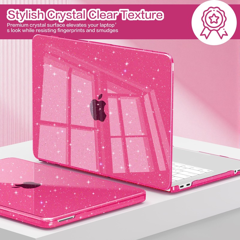 Teryeefi Gltter Case for MacBook Neo 13 inch Case 2026