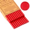 Red Sealing Wax Sticks, WASOHLING 20Pcs Glue Gun Wax Seal