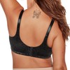 Bali Women's Double Support Spa Closure Wire-Free Bra, Black, 38DD