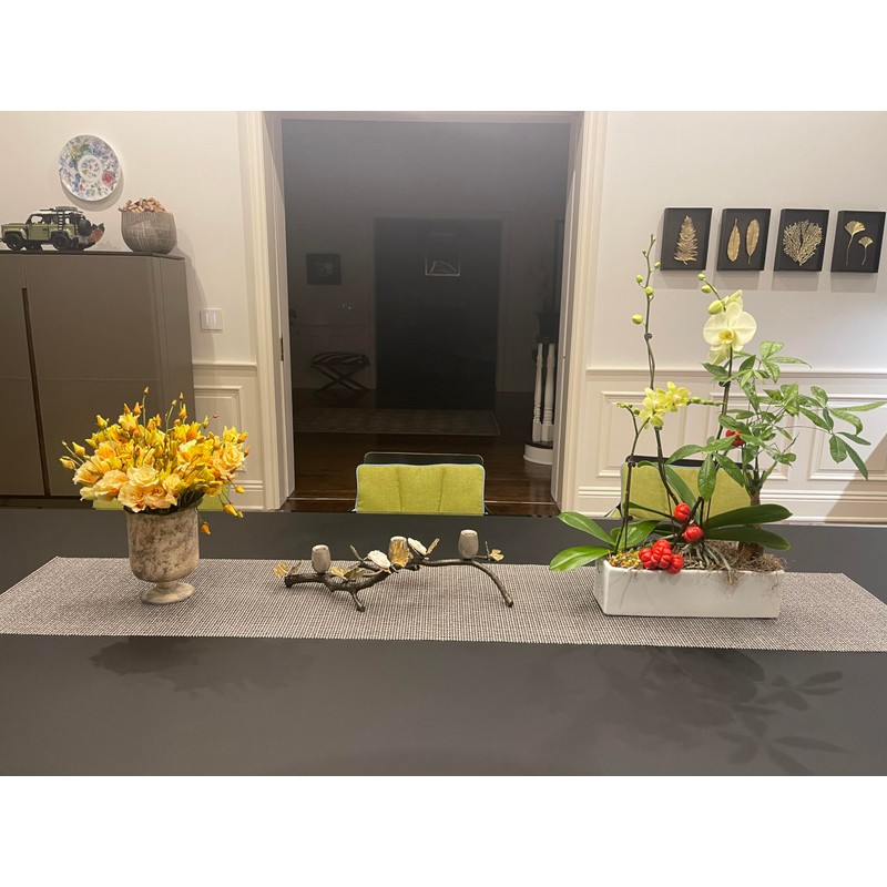 WGVI Long Rectangle Ceramic Planter Vase in White 12" x