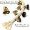 AIMALL Adjustable Cotton Rope Dog Training Bell, Durable Hand Knitted