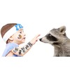 PIBIMoicy 232 Pcs Raccoon Tattoos Temporary Stickers Zoo Jungle Animals