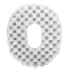PCP Convoluted Foam Ring, Donut Cushion with Removable Cover, White,