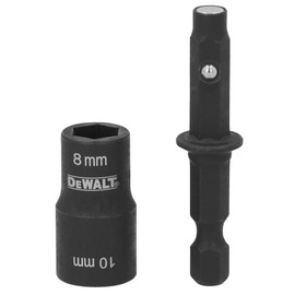 DEWALT 8mm & 10mm Socket w/Short Extension (DWADEND810MM)