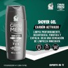AAZV Grisi Hombre Shower Gel Carbon Activado 450 Ml, 1