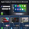 Leadfan Double Din Car Stereo with Dash Cam&Camera, Apple Carplay&Android