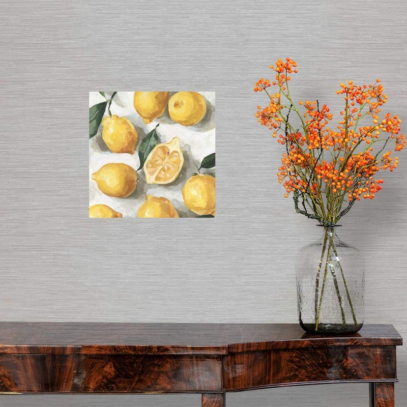 Fresh Lemons I Wall Decal, Lemons and Limes Artwork