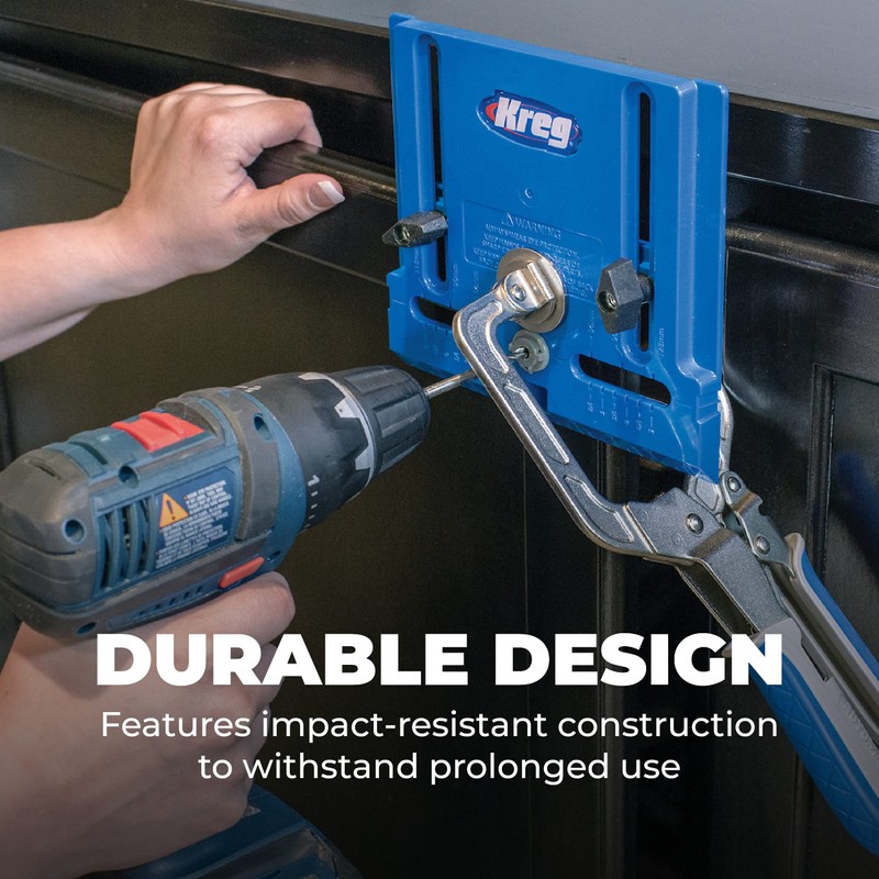 Kreg Cabinet Hardware Jig - Portable Straight Hole Drilling -