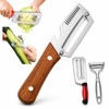 3-Piece Vegetable Peeler Set with Cabbage Shredder and Julienne Y-Peeler