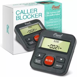 Pearl Enterprises Caller ID Box for Landline Phone Number LCD Display with Call Blocker