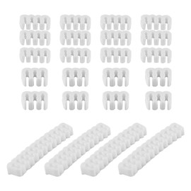 WANGCL 24 Pcs Cable Comb Holder Set, Cable Organizer Management, Guide Clips for Pc Case Computer Case White