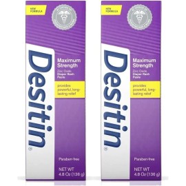 2 Pack Crema Para Rozadura De Pañal Para Bebes Desitin 4.8oz