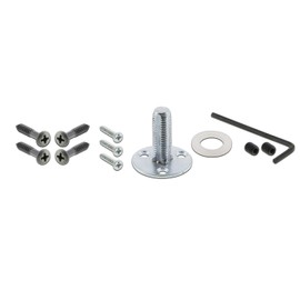 Nostalgic Warehouse Mission Plate with Brown Porcelain Knob, Single Dummy, Antique Pewter