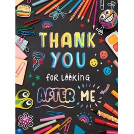 Piccadilly Greetings Thank You for looking after me Teacher Card - 8 x 6 inches