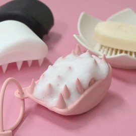 Shampoo Brush Massage for scalp washing and shower hair care, soft handheld hair Korean Import, Beauty and Personal Care, skincare routine, Option 3