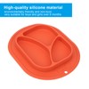 Divided Baby Plate Sucker Suction Cup AntiDrop Bowl Silicone Skidproof