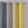Estelar Textiler Yellow and Gray Blackout Curtains 96 Inches Long,