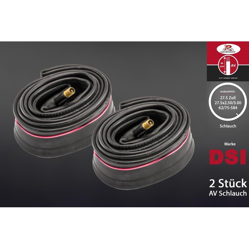 2 x 27.5 inch bicycle inner tubes, MTB 27.5 x