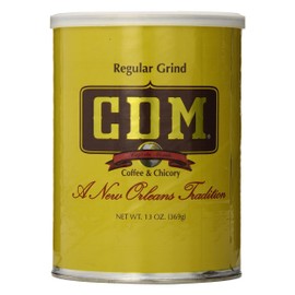 CDM Ground Coffee & Chicory Regular Grind, 13oz Can (Pack of 1)
