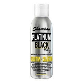 12 Shampoo Gris Plata Matizador Cabello Platinum Black