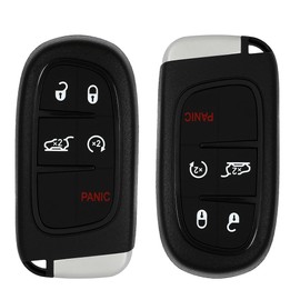 ECCPP Key Fob Replacement for Keyless Entry Remote Control Car 2020 Fit for Jeep Cherokee 2.0L 2AHH9-JCHP4A 68141580AG 68141580AA(2-Pack)