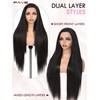 FAVE 13x4 Dark Brown Lace Front Wigs 30 Inches Long