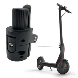 Generic Brands FEC - Base de poste plegable para scooter eléctrico, tornillo de bloqueo, conector de metal, piezas de repuesto compatibles con scooter eléctrico Mijia M365 (negro)