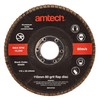 Amtech V0400 115mm 80 grit flap disc