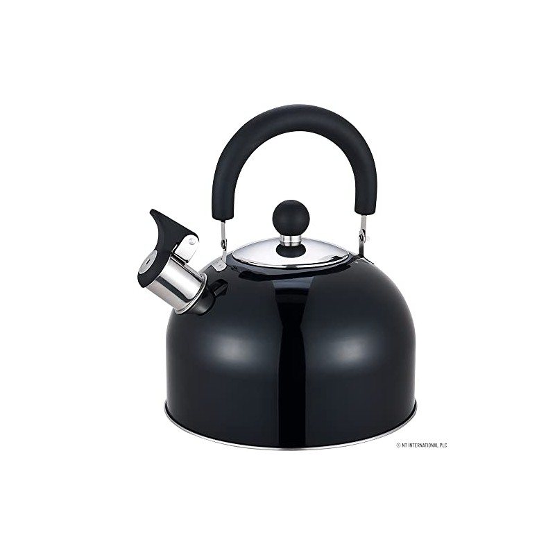 PRIMA 11156C Whilstling Kettle 2.5Ltr. Metalic Black, Stainless Steel, 8