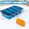 GORCI Silicone Freezer Tray With Lid, 8 Large 1 Cup