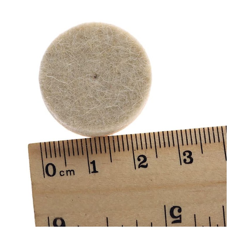 Dophee 50Pcs 25mm Wool Felt Polishing Buffing Pad Wheel w