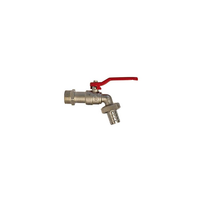 Sanitop-Wingenroth Ball Drain Valve with Hose Screw Connection 3/4 inches,