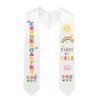 NIYNRDE Kindergarten Graduation Stole, White Stoles for Graduation 2025, Graduation