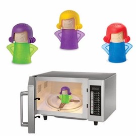 Angry Mama Microwave Oven Steam Cleaner, High Temperature Steam Cleaning Tool, Just Add Vinegar and Water, Easily Removes Odors and Crud in Minutes (Random Color, 1 Pack)
