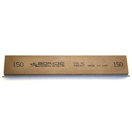 Boride PC Series 6" x 1" x 0.25" Sharpening Stone with Aluminum Mounting for Edge Pro 600 Grit
