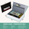 Book Safe with Combination Lock, Hidden Safe (9.5 x 6.2
