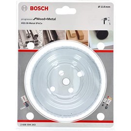 BOSCH Bi-Metal Hole Saw, 8% Cobalt Alloy, Progressive Tooth Design, for Wood and Metals