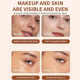 2 In 1 Luxury Anti-Wrinkle Foundation Stick,Makeup Multi-Use Full Coverage Concealer Stic/k,Eraser Foundation Sti/ck With Brush,Cream Foundation With Built-In Brush,Contour S/tick Foundation Sti/ck#2