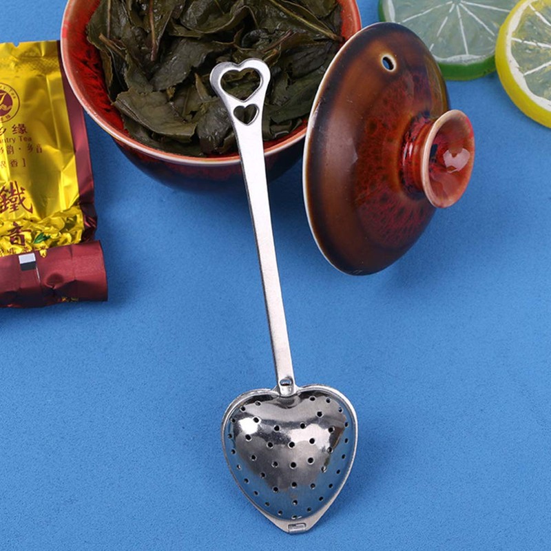 10Pcs Tea Filter, Heart Shape Tea Infuser Strainer, Reusable Stainless