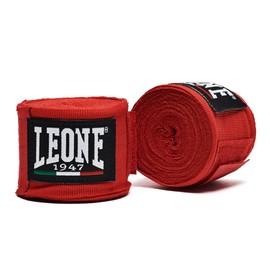 LEONE 1947 AB705/45RD Boxing Vantage, Elastic Type, Velcro Closure, Advanced, Size for Sparring, 1.7 ft (4.5 m), Red