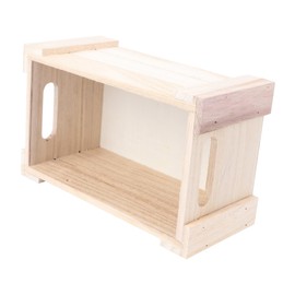 Outanaya Medium Wooden Storage Basket for Desk Small Bin Home and Office Organization Vintage Style